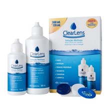 Kit Clearlens - Solução multiuso para lentes de contato 300 ml + 120 ml