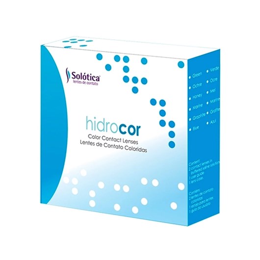 Lentes de contato coloridas Hidrocor - Kit sem grau