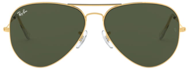 ray bans aviator large metal